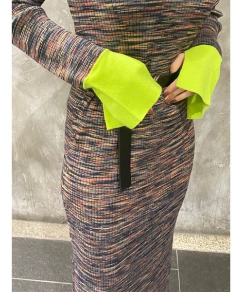 SLY（スライ）の「MANYWAY VEGAN LEATHER BELT ヴィーガンレザー ベルト（ベルト・レディース・ブラック/アイボリー・FREE）」の17枚目の写真