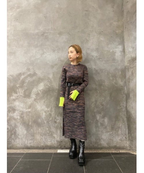 SLY（スライ）の「MANYWAY VEGAN LEATHER BELT ヴィーガンレザー ベルト（ベルト・レディース・ブラック/アイボリー・FREE）」の20枚目の写真