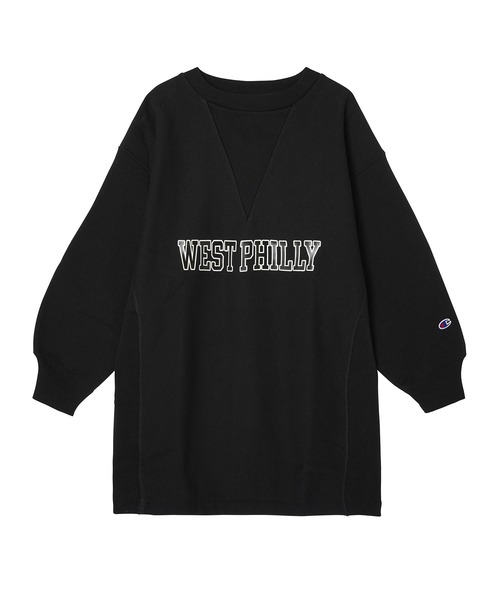 Champion（チャンピオン）の「CHAMPION REVERSE WEAVE TUNIC CW-U006（チュニック・レディース・ホワイト/ブラック/グレー・M）」の5枚目の写真