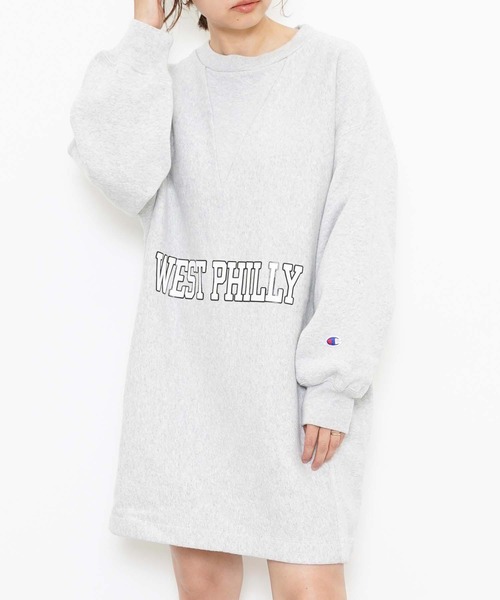 Champion（チャンピオン）の「CHAMPION REVERSE WEAVE TUNIC CW-U006（チュニック・レディース・ホワイト/ブラック/グレー・M）」の20枚目の写真