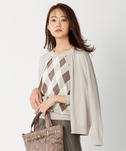 J.PRESS（ジェイプレス）の「【洗える】アーガイルツイン ニット