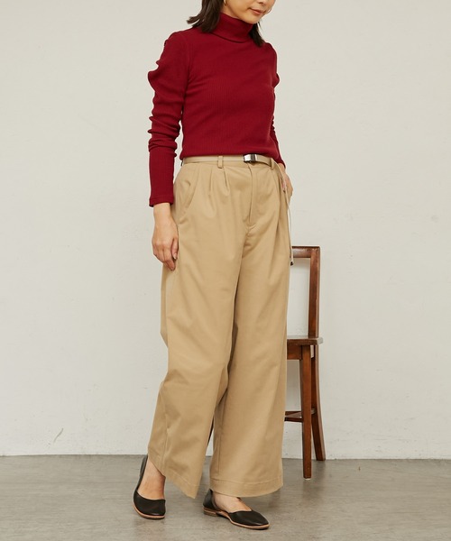 BONbazaar（ボンバザール）の「★OT★Luxury Warmリブハイネック（ニット/セーター・レディース・ベージュ/グレー/オフホワイト/ボルドー・40）」の21枚目の写真