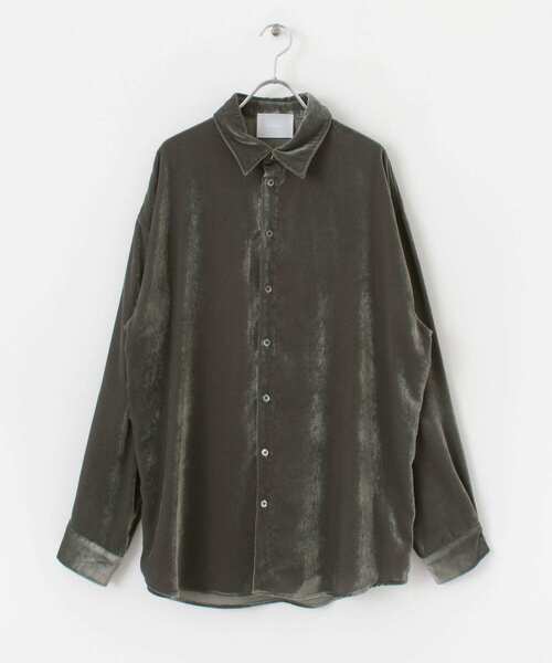URBAN RESEARCH（アーバンリサーチ）の「COSEI　VELVET SHIRTS（シャツ/ブラウス・メンズ・グレー/パープル・3/2/1）」の4枚目の写真