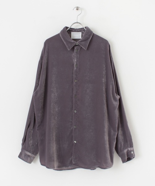 URBAN RESEARCH（アーバンリサーチ）の「COSEI　VELVET SHIRTS（シャツ/ブラウス・メンズ・グレー/パープル・3/2/1）」の15枚目の写真