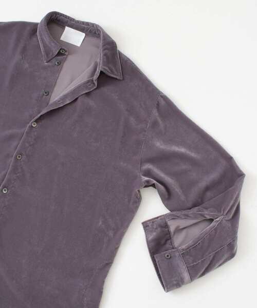 URBAN RESEARCH（アーバンリサーチ）の「COSEI　VELVET SHIRTS（シャツ/ブラウス・メンズ・グレー/パープル・3/2/1）」の10枚目の写真