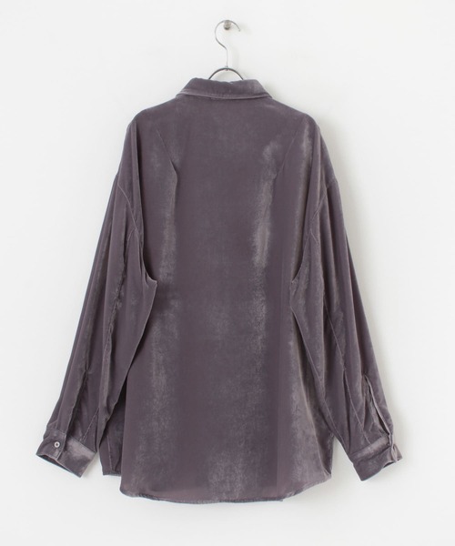 URBAN RESEARCH（アーバンリサーチ）の「COSEI　VELVET SHIRTS（シャツ/ブラウス・メンズ・グレー/パープル・3/2/1）」の12枚目の写真