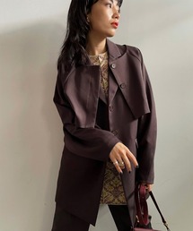 Ameri | CROPPED JACKET SET VEST TOP(テーラードジャケット)