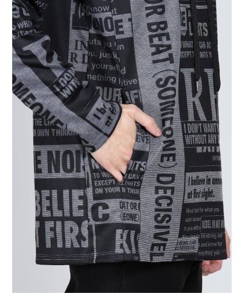 SHELLAC（シェラック）の「シェラック/SHELLAC　ロゴ総柄プルパーカー（パーカー・メンズ・ホワイト×ブラック・LARGE/MEDIUM）」の8枚目の写真