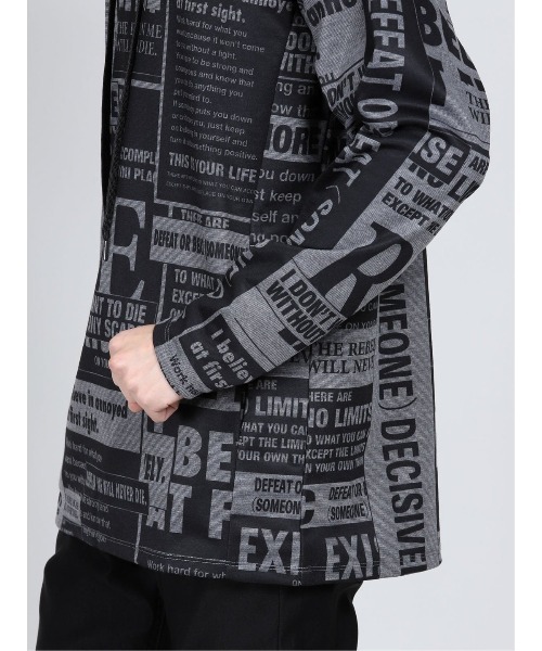 SHELLAC（シェラック）の「シェラック/SHELLAC　ロゴ総柄プルパーカー（パーカー・メンズ・ホワイト×ブラック・LARGE/MEDIUM）」の7枚目の写真