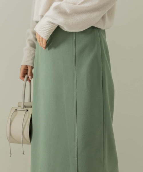 URBAN RESEARCH Sonny Label（アーバンリサーチサニーレーベル）の「圧縮スリットロングスカート（スカート・レディース・ブラウン/オフホワイト/グリーン・FREE）」の14枚目の写真