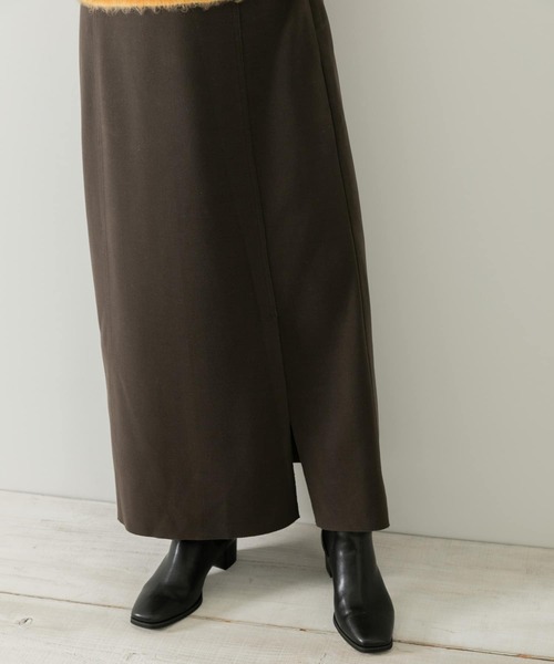 URBAN RESEARCH Sonny Label（アーバンリサーチサニーレーベル）の「圧縮スリットロングスカート（スカート・レディース・ブラウン/オフホワイト/グリーン・FREE）」の21枚目の写真