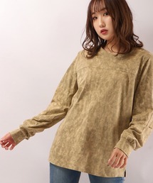 EACH.（イーチ）の「【EACH】PAINT PATTERN L/S TEE　プリント　ロンT 長袖TEEシャツ（Tシャツ/カットソー）」
