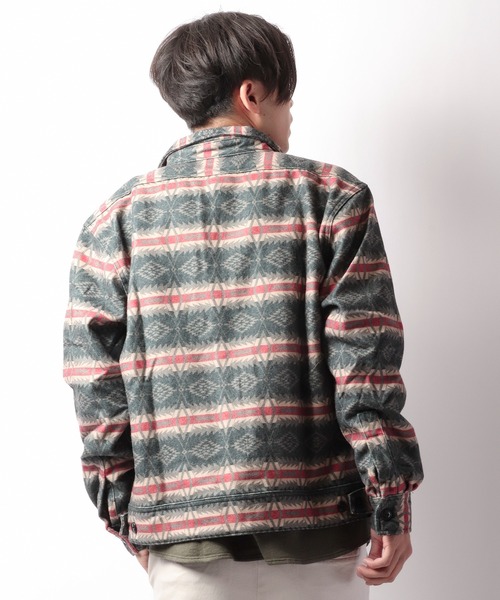 INDIAN MOTOCYCLE　ネイティブ柄　裏ボア　チマヨベスト　40 黄色 INDIAN MOTOCYCLE ネイティブ柄 裏ボア チマヨベスト 40 黄色 楽天市場