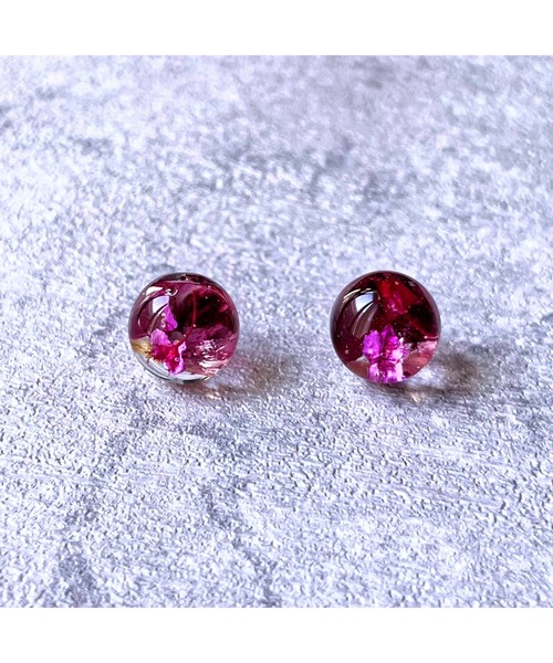 tone(トーン)の「【Willija】金属アレルギー対応《花景》フラワーピアス小(MA)(ピアス(両耳用)・レディース・パープル/ブルー/ホワイト/その他/パープル系その他2/グリーン系その他/グリーン系その他2/レッド/ブラック/オレンジ/グリーン/ローズ/ロイヤルブルー/バイオレット/ライム/アクア/ゴールド/シルバー/グリーン系2・FREE)」の14枚目の写真