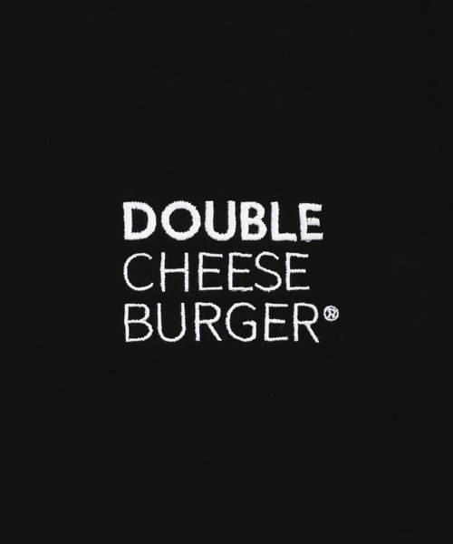 DOUBLE CHEESEBURGER（ダブルチーズバーガー）の「ダブルチーズバーガー ロングスリーブTシャツ -Oval Logo- / DOUBLE CHEESEBURGER Long-Sleeve T-Shirt -Oval Logo-（Tシャツ/カットソー・レディース・ブラック/サンドベージュ/ブルー・FREE）」の4枚目の写真