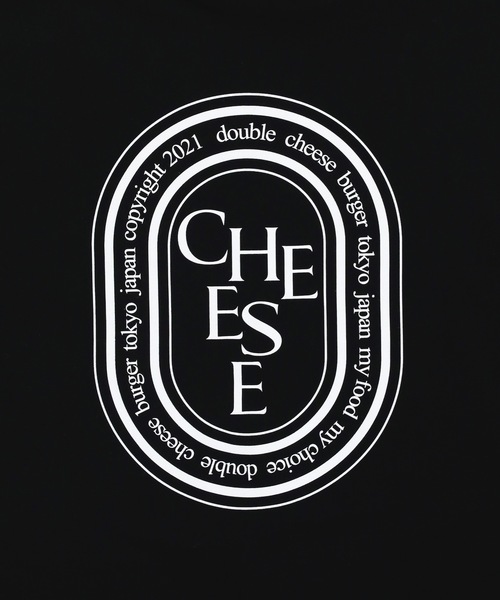 DOUBLE CHEESEBURGER（ダブルチーズバーガー）の「ダブルチーズバーガー ロングスリーブTシャツ -Oval Logo- / DOUBLE CHEESEBURGER Long-Sleeve T-Shirt -Oval Logo-（Tシャツ/カットソー・レディース・ブラック/サンドベージュ/ブルー・FREE）」の5枚目の写真