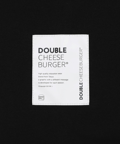 DOUBLE CHEESEBURGER（ダブルチーズバーガー）の「ダブルチーズバーガー ロングスリーブTシャツ -Oval Logo- / DOUBLE CHEESEBURGER Long-Sleeve T-Shirt -Oval Logo-（Tシャツ/カットソー・レディース・ブラック/サンドベージュ/ブルー・FREE）」の6枚目の写真
