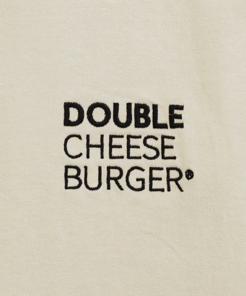 DOUBLE CHEESEBURGER（ダブルチーズバーガー）の「ダブルチーズバーガー ロングスリーブTシャツ -Oval Logo- / DOUBLE CHEESEBURGER Long-Sleeve T-Shirt -Oval Logo-（Tシャツ/カットソー・レディース・ブラック/サンドベージュ/ブルー・FREE）」の9枚目の写真