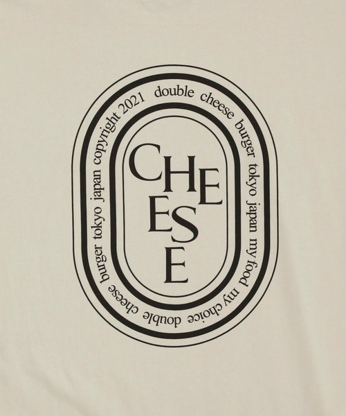 DOUBLE CHEESEBURGER（ダブルチーズバーガー）の「ダブルチーズバーガー ロングスリーブTシャツ -Oval Logo- / DOUBLE CHEESEBURGER Long-Sleeve T-Shirt -Oval Logo-（Tシャツ/カットソー・レディース・ブラック/サンドベージュ/ブルー・FREE）」の10枚目の写真