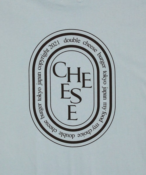 DOUBLE CHEESEBURGER（ダブルチーズバーガー）の「ダブルチーズバーガー ロングスリーブTシャツ -Oval Logo- / DOUBLE CHEESEBURGER Long-Sleeve T-Shirt -Oval Logo-（Tシャツ/カットソー・レディース・ブラック/サンドベージュ/ブルー・FREE）」の14枚目の写真