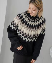 FEELING MADE | 【WEB限定】[洗える]FEELING MADE ノルディック パターン ニットセーター <UNISEX>(ニット/セーター)