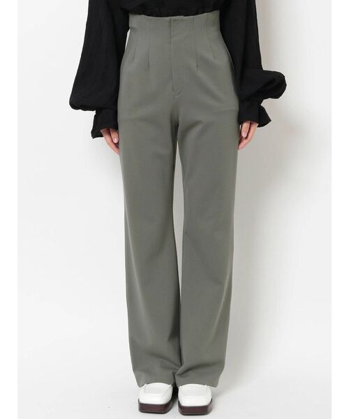 EMODA(エモダ)の「ウエストフィットフレアパンツ(その他パンツ・レディース・アイボリー/グレー/ブラック/ブルー・SMALL/MEDIUM)」の12枚目の写真