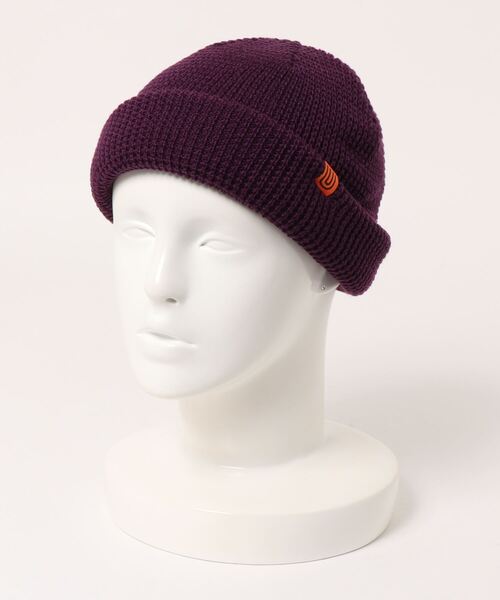 UNIVERSAL OVERALL（ユニバーサルオーバーオール）の「UNIVERSAL OVERALL/ユニバーサルオーバーオール　ワッフルロールニット（ニットキャップ/ビーニー・メンズ・ベージュ/パープル/ブラック・FREE）」の8枚目の写真