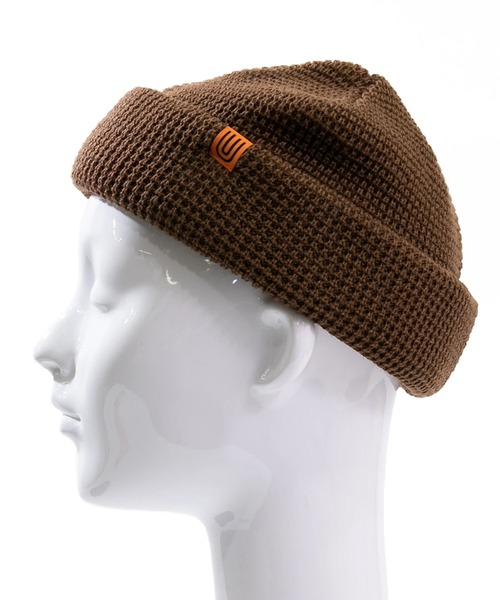 UNIVERSAL OVERALL（ユニバーサルオーバーオール）の「UNIVERSAL OVERALL/ユニバーサルオーバーオール　ワッフルロールニット（ニットキャップ/ビーニー・メンズ・ベージュ/パープル/ブラック・FREE）」の6枚目の写真