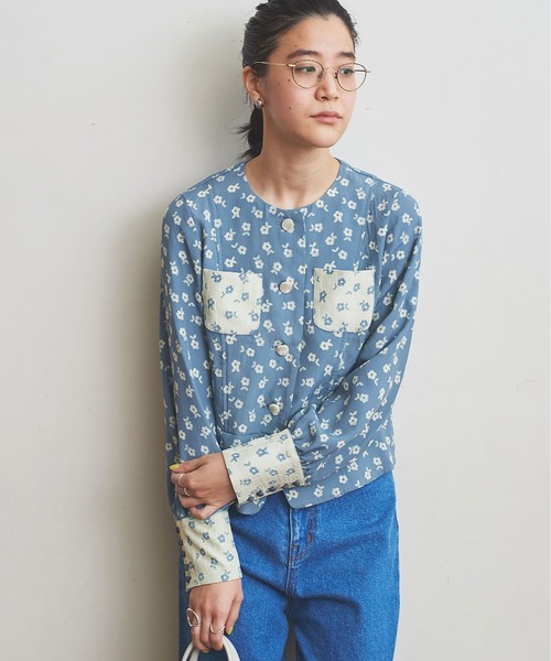 fig London(フィグロンドン)の「●Amelie JK(テーラードジャケット・レディース・ブラック/サックスブルー・FREE)」の1枚目の写真