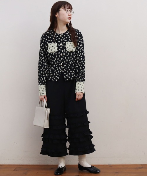 fig London(フィグロンドン)の「●Amelie JK(テーラードジャケット・レディース・ブラック/サックスブルー・FREE)」の13枚目の写真