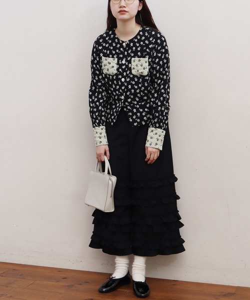 fig London(フィグロンドン)の「●Amelie JK(テーラードジャケット・レディース・ブラック/サックスブルー・FREE)」の19枚目の写真