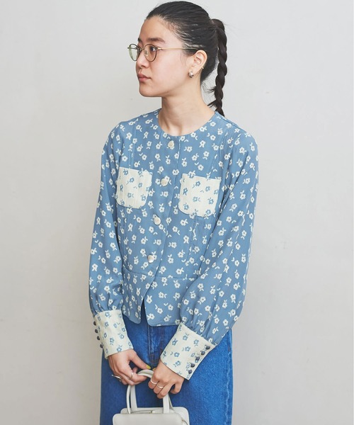 fig London(フィグロンドン)の「●Amelie JK(テーラードジャケット・レディース・ブラック/サックスブルー・FREE)」の8枚目の写真