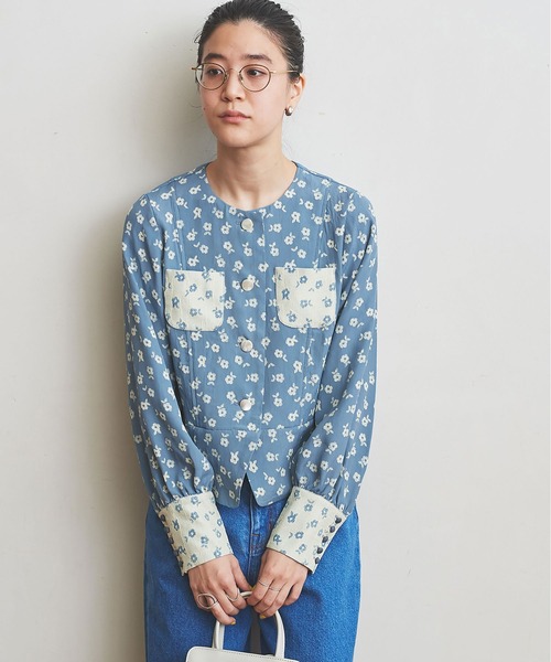 fig London(フィグロンドン)の「●Amelie JK(テーラードジャケット・レディース・ブラック/サックスブルー・FREE)」の22枚目の写真