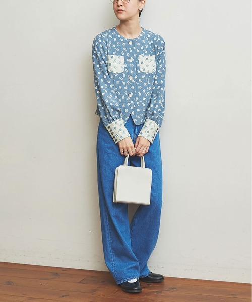 fig London(フィグロンドン)の「●Amelie JK(テーラードジャケット・レディース・ブラック/サックスブルー・FREE)」の18枚目の写真