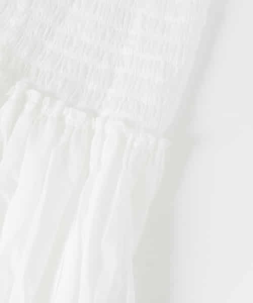 iI（アイ）の「iI　shirring skirt（スカート・レディース・オフホワイト/ダークブラウン/ブラック・ONE）」の14枚目の写真