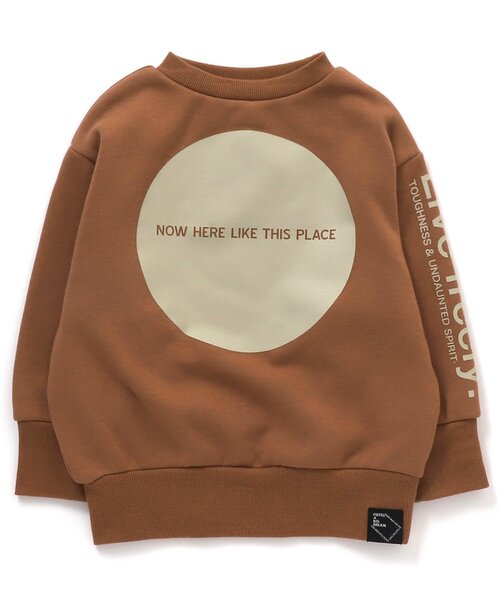 BREEZE(ブリーズ)の「WEB限定 袖ロゴトレーナー_裏シャギー(スウェット・キッズ・グリーン/ブラウン/ネイビー/ブラック・110/120/90/130/140/100/80)」の1枚目の写真