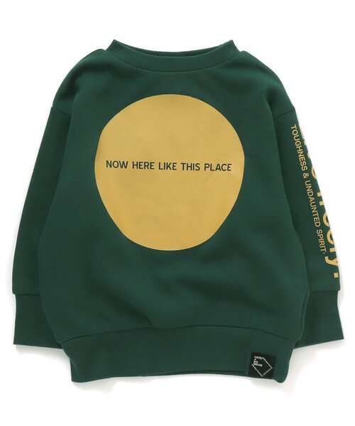 BREEZE(ブリーズ)の「WEB限定 袖ロゴトレーナー_裏シャギー(スウェット・キッズ・グリーン/ブラウン/ネイビー/ブラック・110/120/90/130/140/100/80)」の3枚目の写真