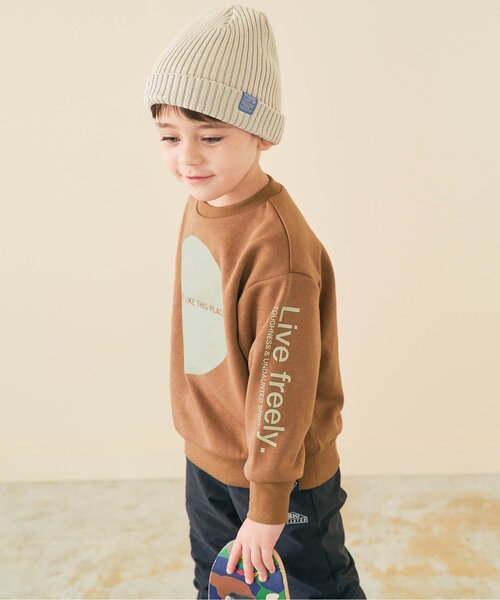 BREEZE(ブリーズ)の「WEB限定 袖ロゴトレーナー_裏シャギー(スウェット・キッズ・グリーン/ブラウン/ネイビー/ブラック・110/120/90/130/140/100/80)」の17枚目の写真