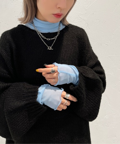 apres jour mignon（アプレジュールミニョン）の「カラーシアーインナー【ZOZOTOWN限定アイテム】（その他トップス・レディース・ライトグレー/ピンク/オレンジ/ブラック/ライトブルー/パープル/グリーン・X-LARGE/フリー）」の4枚目の写真