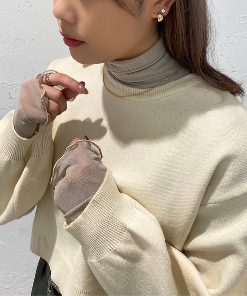 apres jour mignon（アプレジュールミニョン）の「カラーシアーインナー【ZOZOTOWN限定アイテム】（その他トップス・レディース・ライトグレー/ピンク/オレンジ/ブラック/ライトブルー/パープル/グリーン・X-LARGE/フリー）」の16枚目の写真