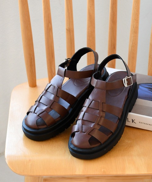 NOFALL（ノーフォール）の「トラックソールグルカサンダル（サンダル・レディース・ホワイト/ブラウン/ブラック・L/S/3L/M/LL/SS）」の3枚目の写真