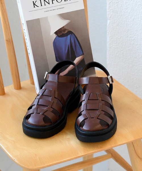 NOFALL（ノーフォール）の「トラックソールグルカサンダル（サンダル・レディース・ホワイト/ブラウン/ブラック・L/S/3L/M/LL/SS）」の5枚目の写真