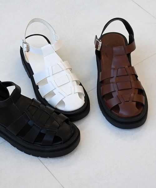 NOFALL（ノーフォール）の「トラックソールグルカサンダル（サンダル・レディース・ホワイト/ブラウン/ブラック・L/S/3L/M/LL/SS）」の10枚目の写真