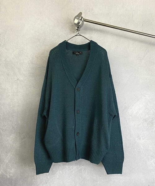 Beno(ビーノ)の「ショートシャギーニット ルーズシルエット カーディガン(カーディガン/ボレロ・メンズ・ブラック/グレイッシュベージュ/グリーン/グレイッシュブルー/マスタード・M/L)」の13枚目の写真
