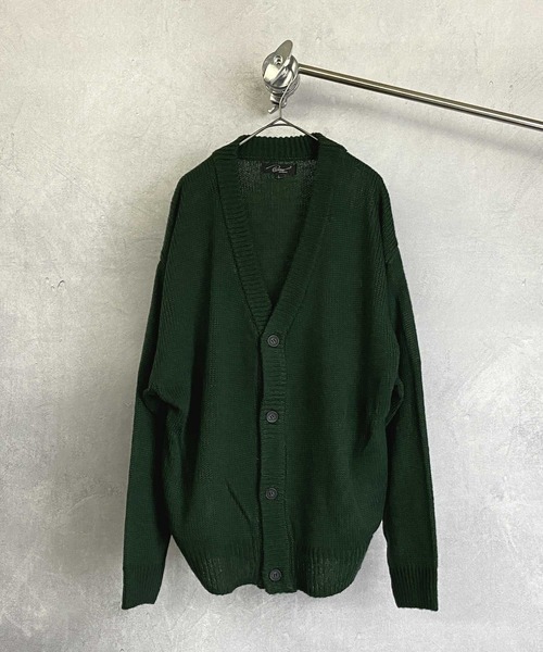 Beno(ビーノ)の「ショートシャギーニット ルーズシルエット カーディガン(カーディガン/ボレロ・メンズ・ブラック/グレイッシュベージュ/グリーン/グレイッシュブルー/マスタード・M/L)」の12枚目の写真