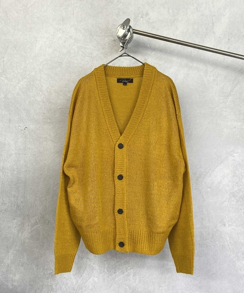Beno(ビーノ)の「ショートシャギーニット ルーズシルエット カーディガン(カーディガン/ボレロ・メンズ・ブラック/グレイッシュベージュ/グリーン/グレイッシュブルー/マスタード・M/L)」の14枚目の写真
