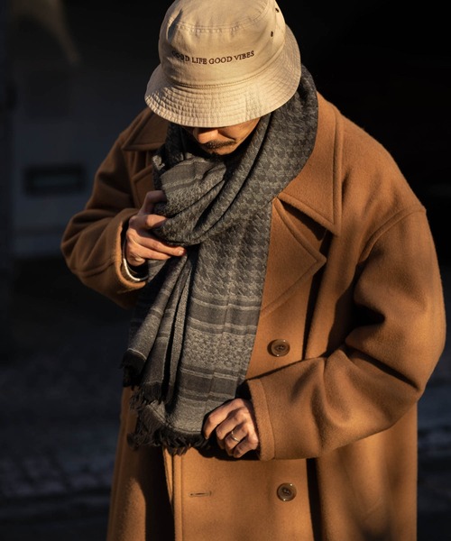 Iroquois（イロコイ）の「HOUND'S TOOTH JQ STOLE（ストール/ショール・メンズ・ブラック系その他・FREE）」の6枚目の写真