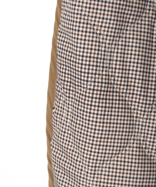 w closet（ダブルクローゼット）の「VネックWステッチひょうたんキルティングジャケット（ダウンジャケット/コート・レディース・カーキ/ブラック/ベージュ系その他/アイボリー・FREE）」の20枚目の写真