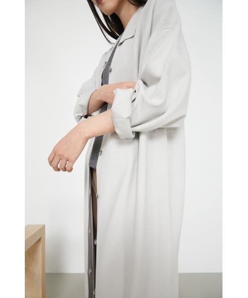 カーディガン RIM.ARK  Pin-tuck long CD/OP RIM.ARK（リムアーク）の「Pin-tuck long CD/OP（ワンピース）」 - WEAR