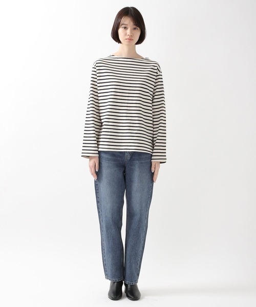 ALAND（エーランド）の「3.3Field Trip／ボーダーボートネックロンT　2261503（Tシャツ/カットソー・レディース・アイボリー/カーキ/ネイビー・FREE）」の19枚目の写真